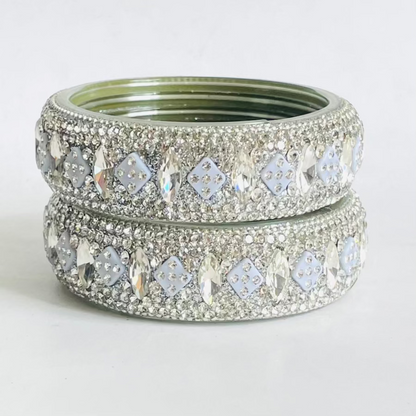 "Diamond Dazzle" Stackable Crystal Bangles