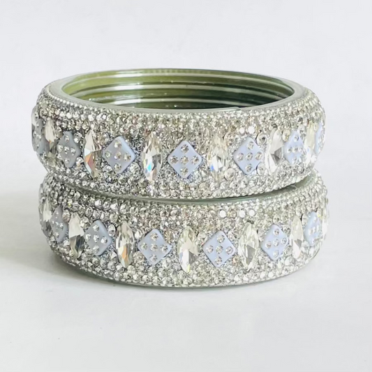 "Diamond Dazzle" Stackable Crystal Bangles