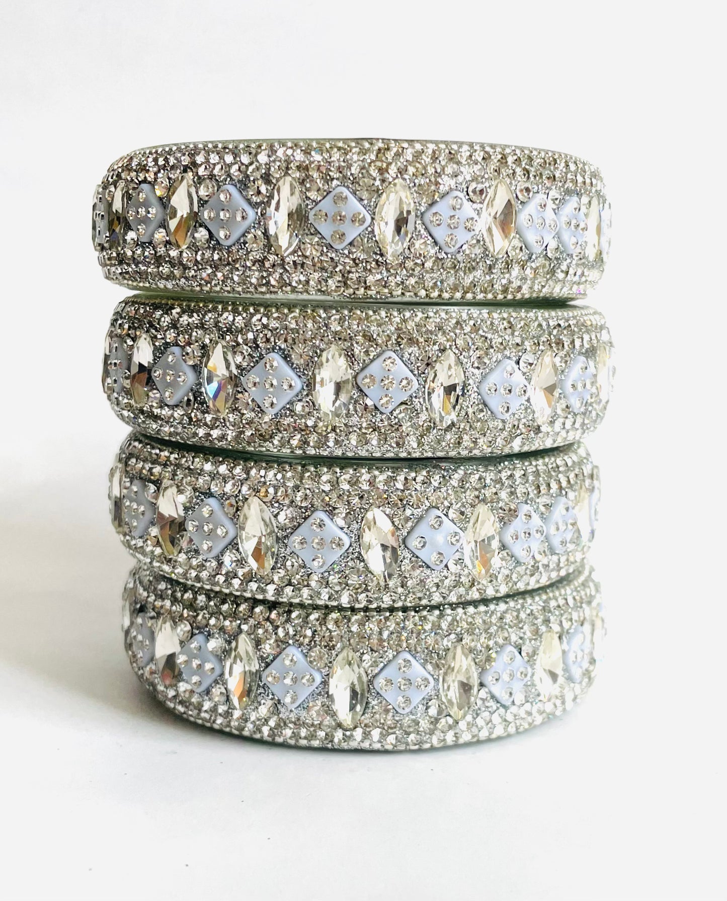 "Diamond Dazzle" Stackable Crystal Bangles