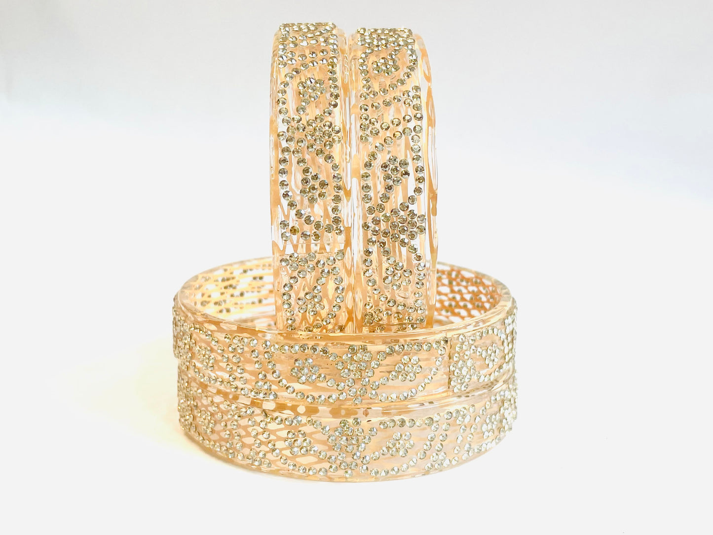 Designer Crystal Bangles - Subtle Glamour