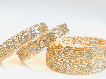 Designer Crystal Bangles - Subtle Glamour